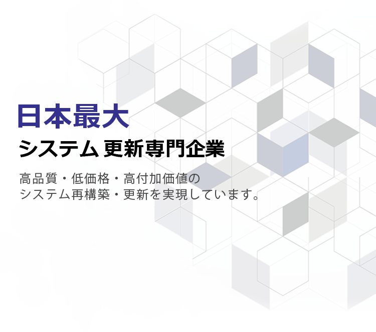 日本最大 システム更新専門企業