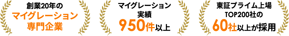 マイグレーション専門企業