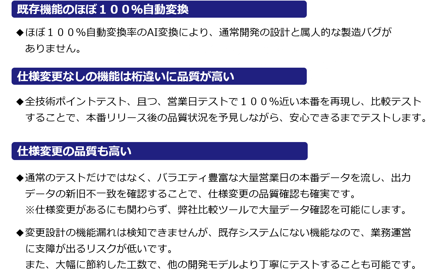 システムリフォーム品質高いの理由